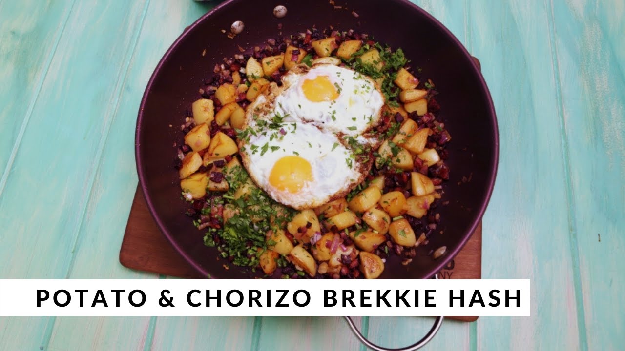 Potato & Chorizo Brekkie Hash by Elena Duggan — Interactive video experience