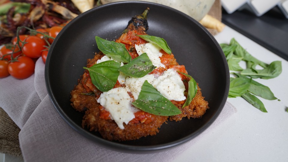 Crispy Eggplant Parmigiana - Post Nav — Interactive video experience