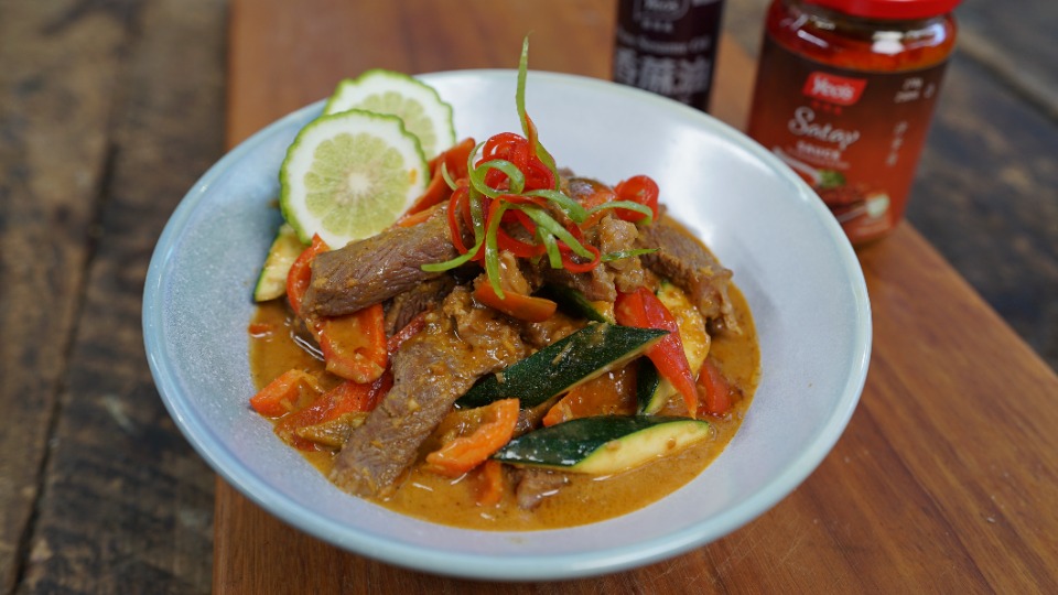 9017 Satay Beef - Recipe — Interactive video experience