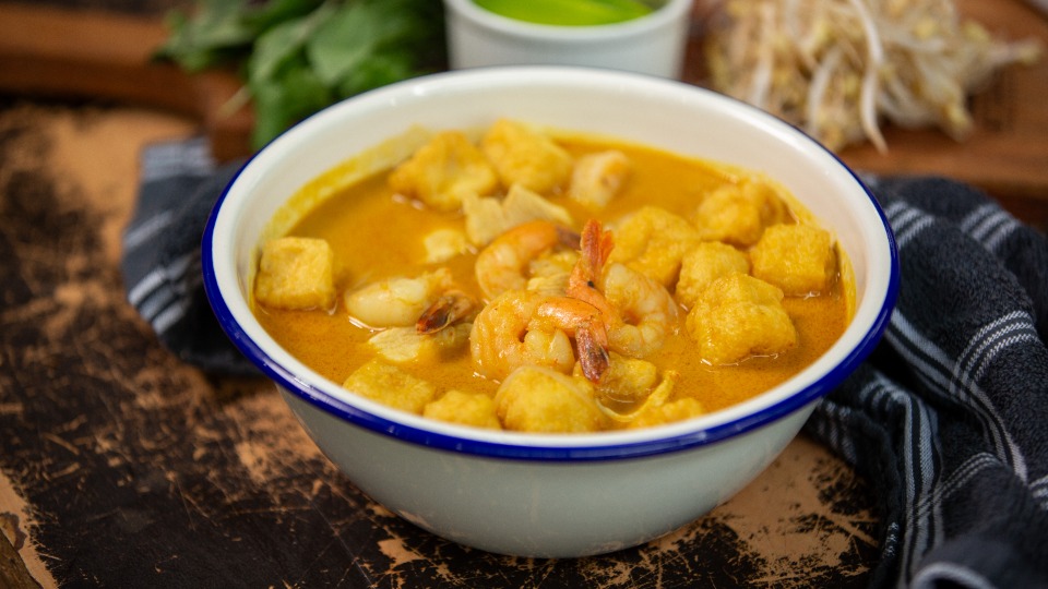 Singapore Laksa - Recipe Page — Interactive video experience