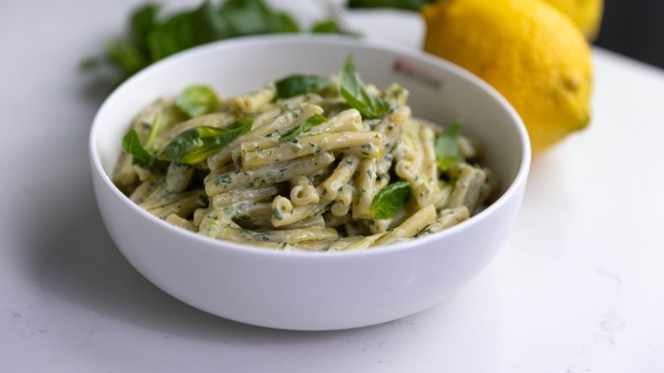 Pasta with Lemon, Basil and Ricotta — Interactive video experience