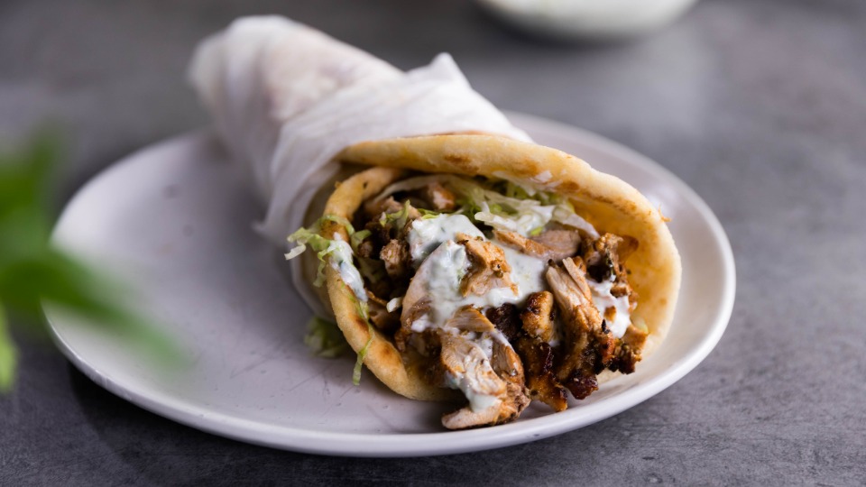 Mediterranean Style Chicken Gyros - Recipe — Interactive video experience