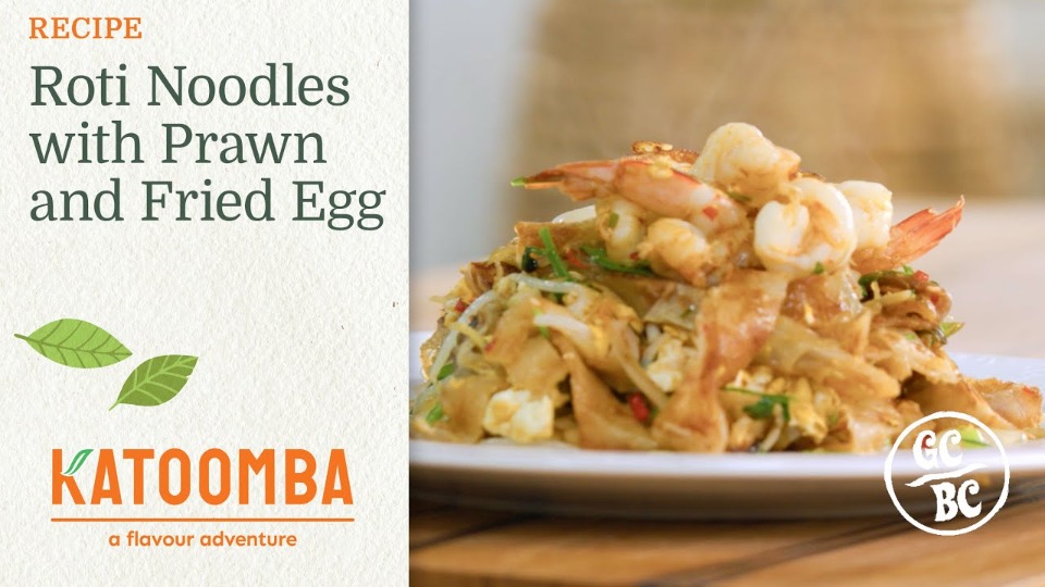 Roti Noodles with Prawn and Fried Egg — Interactive video experience