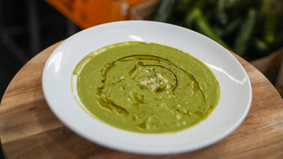 9205 Brassica and Blue Cheese Soup - Recipe — Interactive video experience