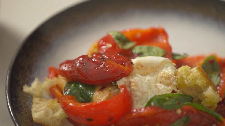 9184 Grilled Marinated Peppers - Recipe — Interactive video experience
