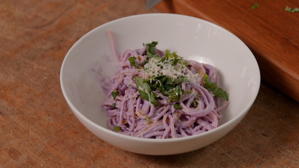 Purple Pesto Pasta — Interactive video experience