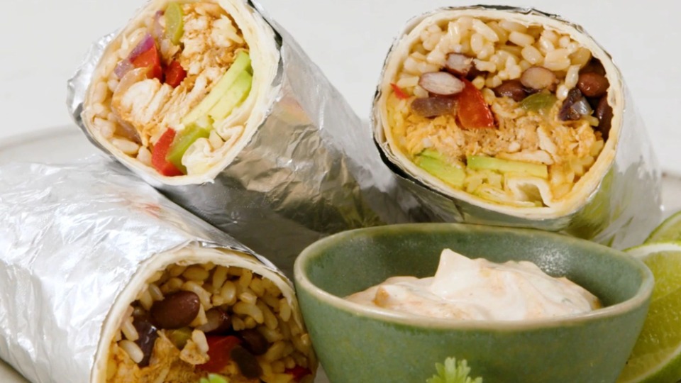 Chicken and Black Bean Burritos - product — Instance — Interactive video experience