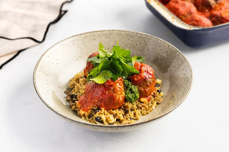 Baked Meatballs with Chermoula — Interactive video experience
