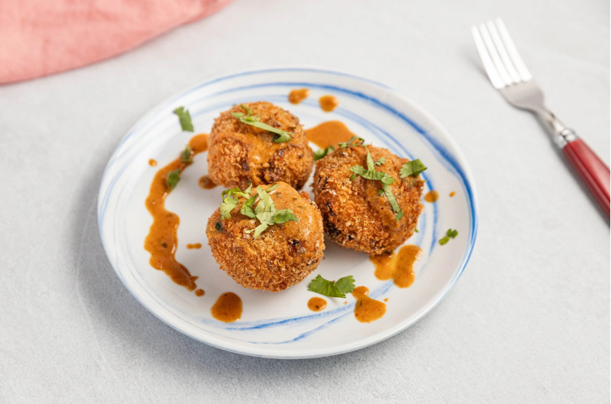 Red Curry Salmon Arancini — Interactive video experience