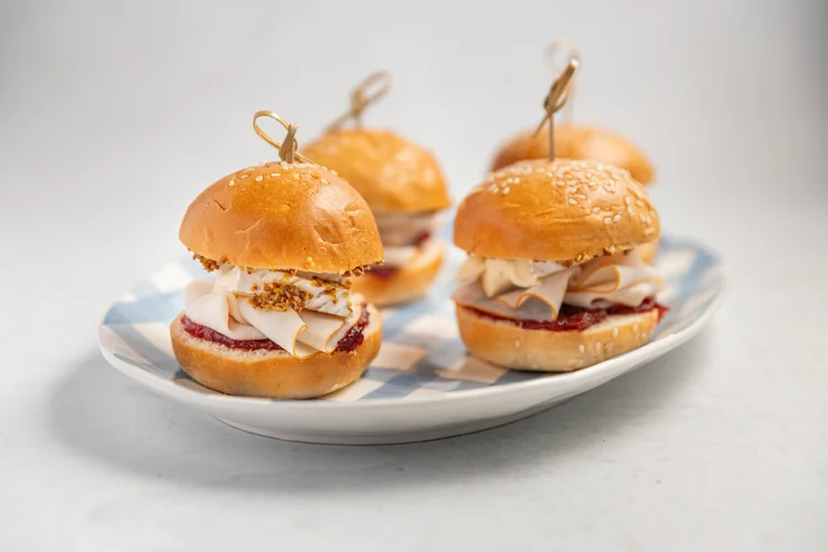 Turkey, Brie and Cranberry Sliders — Interactive video experience
