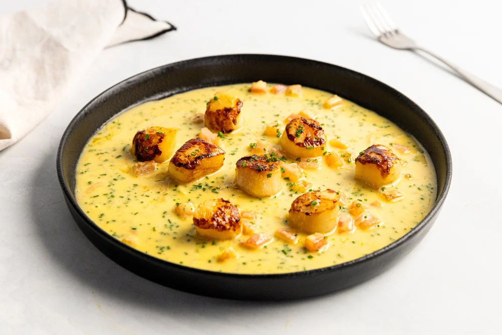 Seared Scallops with Beurre Blanc — Interactive video experience