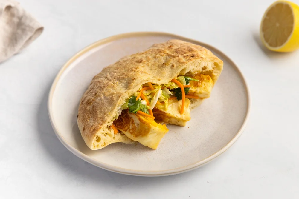 Chutney Glazed Haloumi Pita Pocket — Interactive video experience