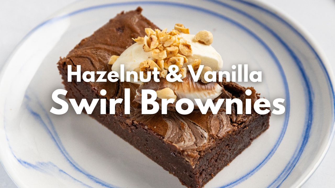 Hazelnut & Vanilla Swirl Brownies — Interactive video experience