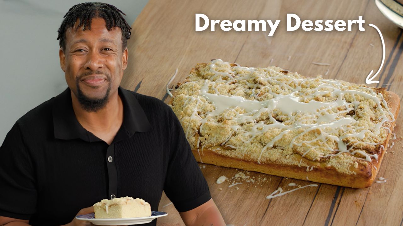 Apple Crumble Focaccia with Vanilla Drizzle — Interactive video experience