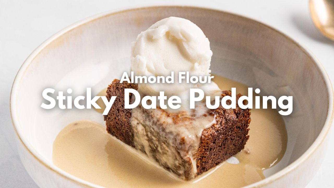 Almond Flour Sticky Date Pudding — Interactive video experience