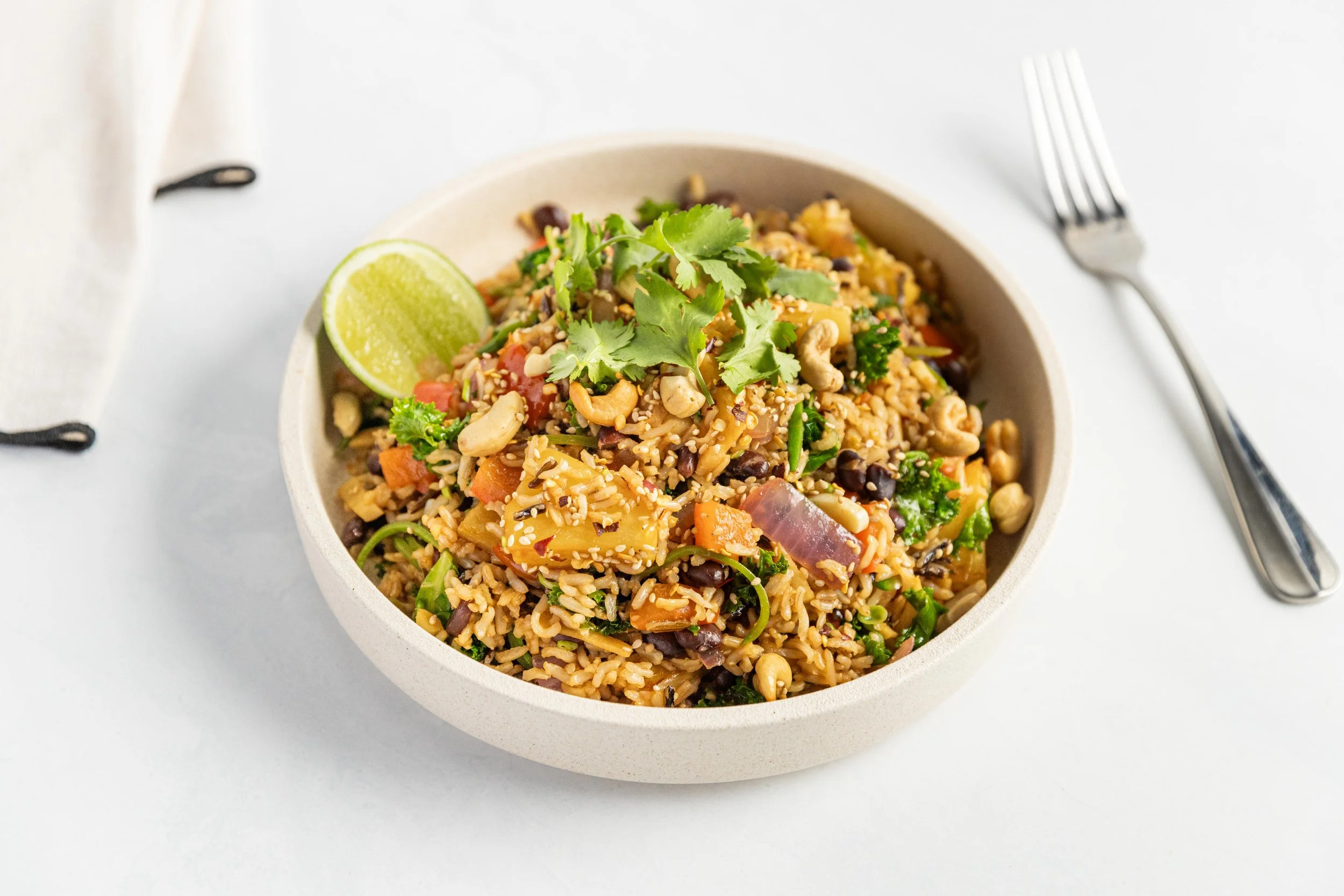 Pineapple Fried Rice with Black Beans — Interactive video experience