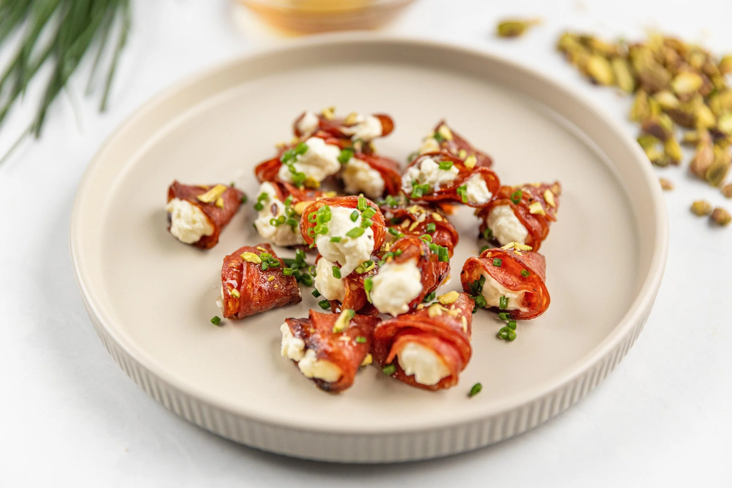 Salami and Whipped Fetta Canapes — Interactive video experience