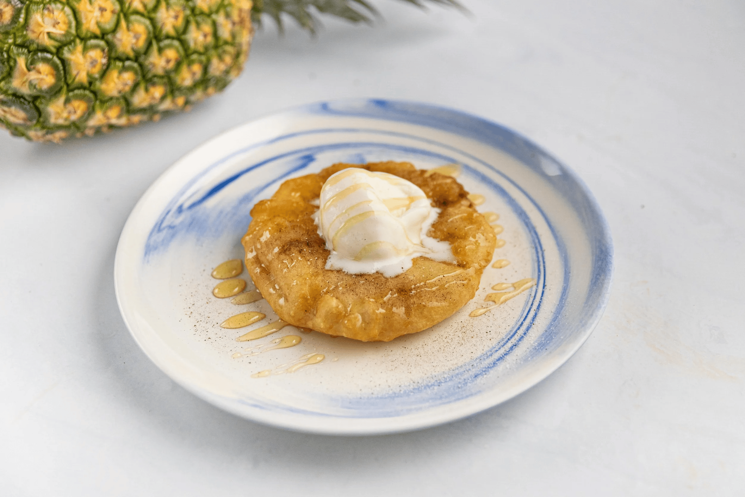 Pineapple Fritters with Ice Cream — Interactive video experience