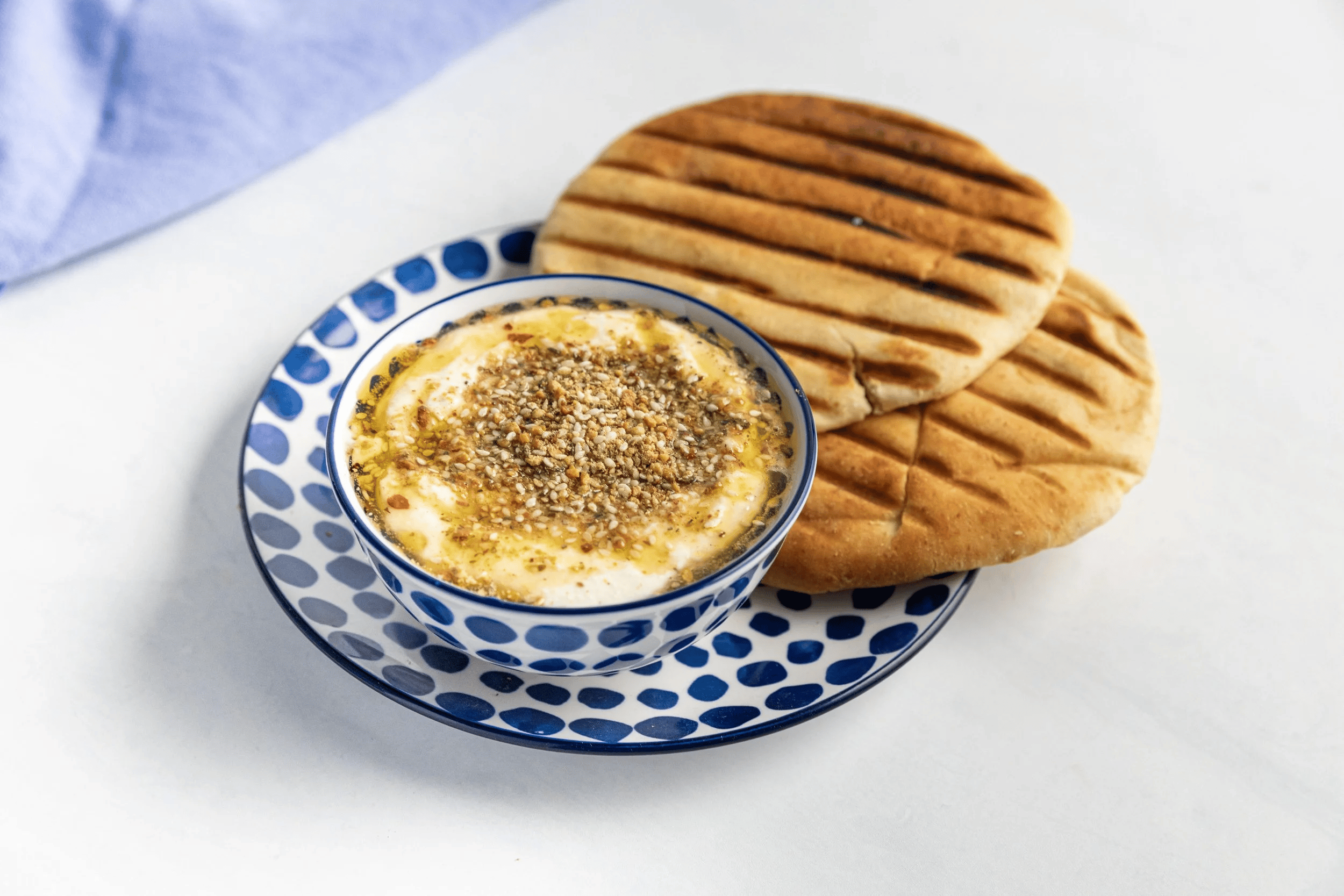 Whipped Fetta, Olives & Dukkah on Naan — Interactive video experience