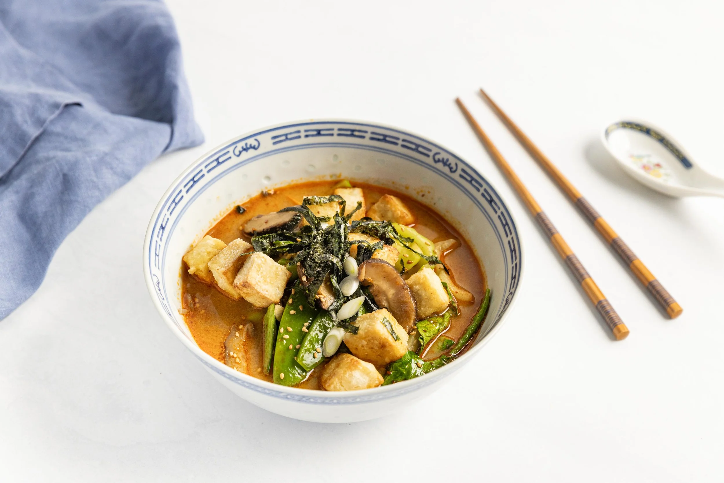 Veg Ramen with Tofu & Soba Noodles — Interactive video experience